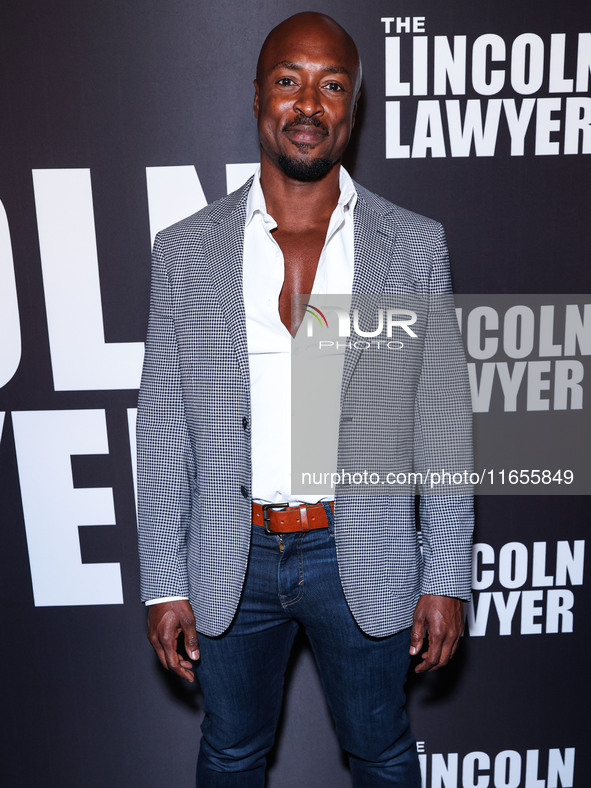 Wole Parks arrives at Netflix's 'The Lincoln Lawyer' Season 3 Celebration With A Taste Of Los Angeles' Iconic Street Foods held at Los Angel...