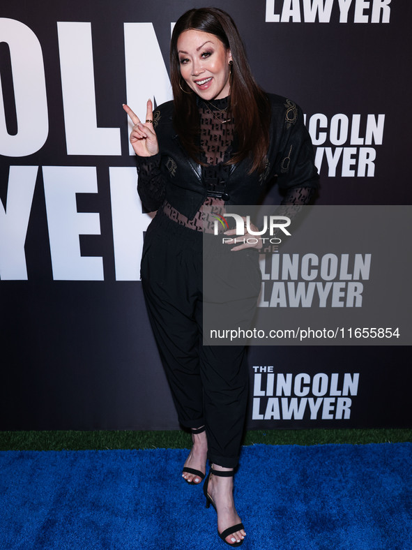 Fiona Rene arrives at Netflix's 'The Lincoln Lawyer' Season 3 Celebration With A Taste Of Los Angeles' Iconic Street Foods held at Los Angel...