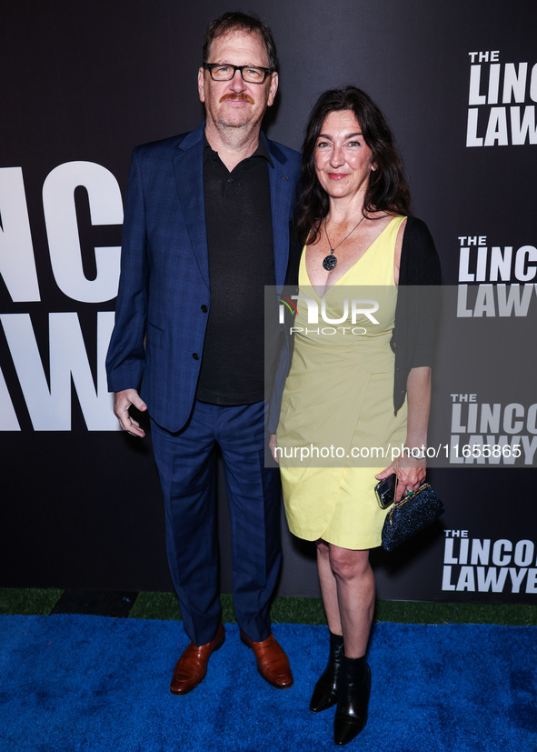 John Pirruccello and Abigail Ann Cohen arrive at Netflix's 'The Lincoln Lawyer' Season 3 Celebration With A Taste Of Los Angeles' Iconic Str...