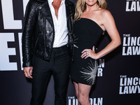 Chris Diamantopoulos and Becki Newton arrive at Netflix's 'The Lincoln Lawyer' Season 3 Celebration With A Taste Of Los Angeles' Iconic Stre...