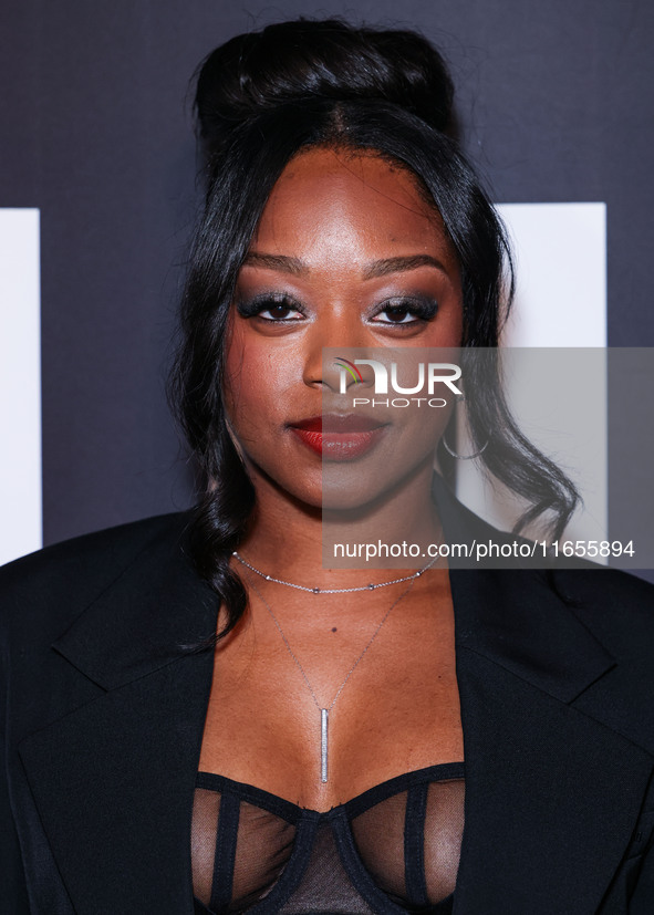 Jazz Raycole arrives at Netflix's 'The Lincoln Lawyer' Season 3 Celebration With A Taste Of Los Angeles' Iconic Street Foods held at Los Ang...