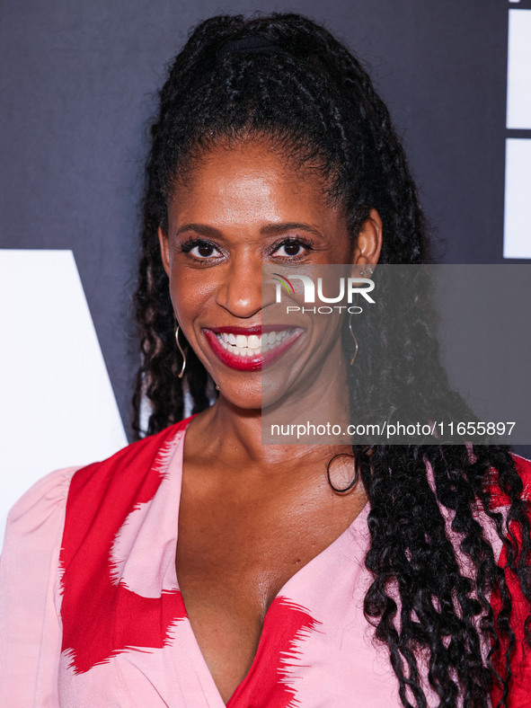 Merrin Dungey arrives at Netflix's 'The Lincoln Lawyer' Season 3 Celebration With A Taste Of Los Angeles' Iconic Street Foods held at Los An...