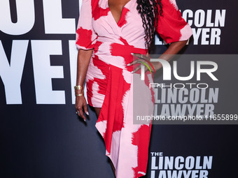 Merrin Dungey arrives at Netflix's 'The Lincoln Lawyer' Season 3 Celebration With A Taste Of Los Angeles' Iconic Street Foods held at Los An...