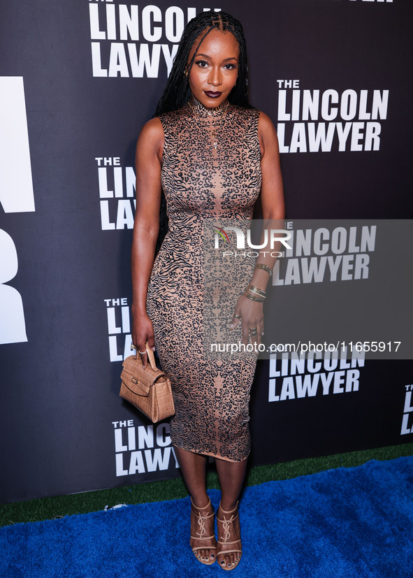 Yaya DaCosta arrives at Netflix's 'The Lincoln Lawyer' Season 3 Celebration With A Taste Of Los Angeles' Iconic Street Foods held at Los Ang...