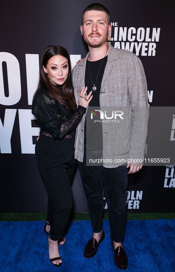 Fiona Rene arrives at Netflix's 'The Lincoln Lawyer' Season 3 Celebration With A Taste Of Los Angeles' Iconic Street Foods held at Los Angel...