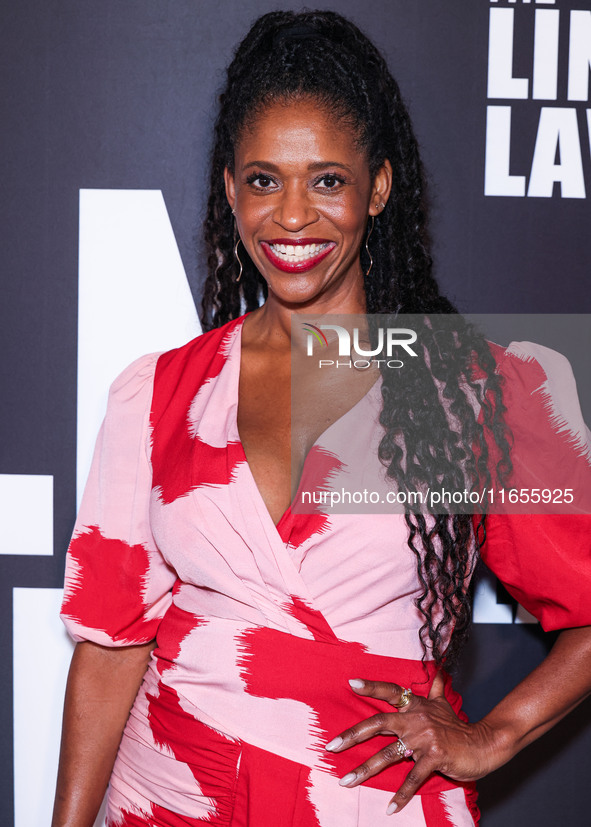 Merrin Dungey arrives at Netflix's 'The Lincoln Lawyer' Season 3 Celebration With A Taste Of Los Angeles' Iconic Street Foods held at Los An...