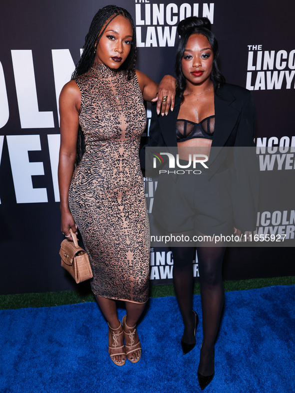 Yaya DaCosta and Jazz Raycole arrive at Netflix's 'The Lincoln Lawyer' Season 3 Celebration With A Taste Of Los Angeles' Iconic Street Foods...