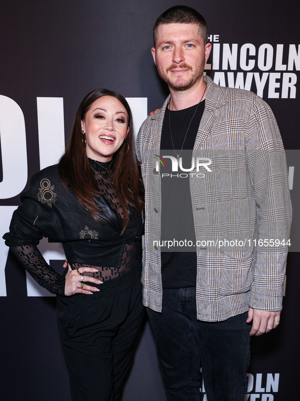 Fiona Rene arrives at Netflix's 'The Lincoln Lawyer' Season 3 Celebration With A Taste Of Los Angeles' Iconic Street Foods held at Los Angel...