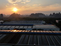 A photovoltaic power plant is seen in Liuzhou, China, on October 10, 2024. (