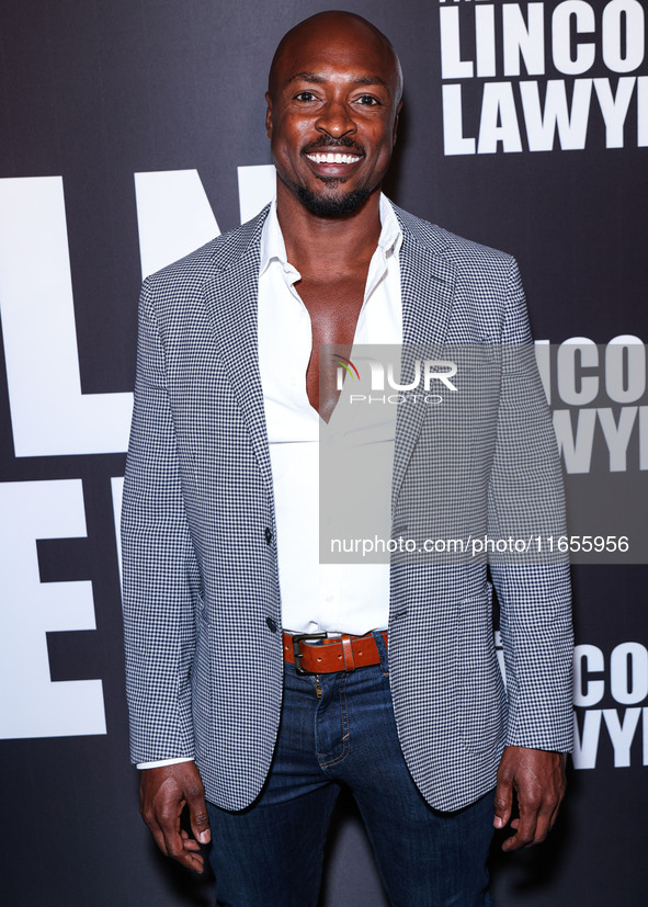 Wole Parks arrives at Netflix's 'The Lincoln Lawyer' Season 3 Celebration With A Taste Of Los Angeles' Iconic Street Foods held at Los Angel...