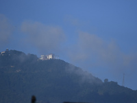 A view of the Chandragiri Cable Car in a misty morning in Kirtipur, Kathmandu, Nepal, on October 7, 2024. (