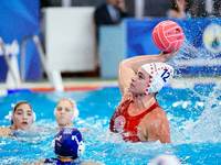 Maria Myriokefalitaki of Olympiacos SFP shoots during the Olympiacos SFP vs Ethnikos OFPF Women's Water Polo Super Cup 2024 Final in Athens,...