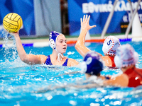 Ana Milicevic of Ethnikos OFPF participates in the Olympiacos SFP vs Ethnikos OFPF Women's Waterpolo Super Cup 2024 Final in Athens, Greece,...