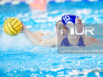 KANETIDOU Eleni of Ethnikos OFPF participates in the Olympiacos SFP vs Ethnikos OFPF Women's Waterpolo Super Cup 2024 Final in Athens, Greec...