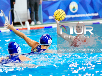 NINOU Eleni of Olympiacos SFP participates in the Olympiacos SFP vs Ethnikos OFPF Women's Waterpolo Super Cup 2024 Final in Athens, Greece,...