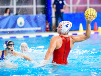 Sofia of Olympiacos SFP shoots during the Olympiacos SFP vs Ethnikos OFPF Women's Water Polo Super Cup 2024 Final in Athens, Greece, on Octo...