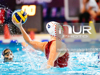 Abby Andrews of Olympiacos SFP participates in the Olympiacos SFP vs Ethnikos OFPF Women's Waterpolo Super Cup 2024 Final in Athens, Greece,...