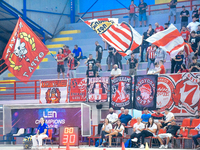 Olympiacos SFP Ultras attend the Olympiacos SFP vs Ethnikos OFPF Women's Water Polo Super Cup 2024 Final in Athens, Greece, on October 10, 2...