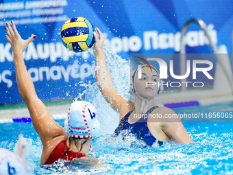 BETA Eleni of Ethnikos OFPF participates in the Olympiacos SFP vs Ethnikos OFPF Women's Waterpolo Super Cup 2024 Final in Athens, Greece, on...