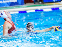 Phoebe Chatzikyriakaki of Ethnikos OFPF participates in the Olympiacos SFP vs Ethnikos OFPF Women's Waterpolo Super Cup 2024 Final in Athens...