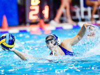 Phoebe Chatzikyriakaki of Ethnikos OFPF participates in the Olympiacos SFP vs Ethnikos OFPF Women's Waterpolo Super Cup 2024 Final in Athens...