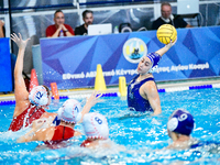 BENEKOU Ioli of Ethnikos OFPF attacks during the Olympiacos SFP vs Ethnikos OFPF Women's Water Polo Super Cup 2024 Final in Athens, Greece,...