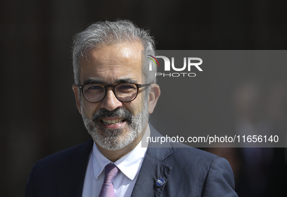 Paulo Rangel, Minister of State and of Foreign Affairs of Portugal arrives for the 11th EU Southern Summit (MED9) at Minthis in Paphos. Cypr...