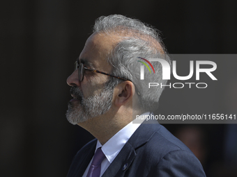 Paulo Rangel, Minister of State and of Foreign Affairs of Portugal arrives for the 11th EU Southern Summit (MED9) at Minthis in Paphos. Cypr...