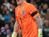 Jordan Pickford of Everton and England is in action during the UEFA Nations League Group 2 match between England and Greece at Wembley Stadi...