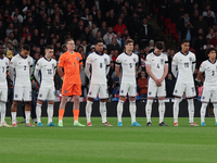 From left to right, Cole Palmer (Chelsea) of England, Bukayo Saka (Arsenal) of England, Trent Alexander-Arnold (Liverpool) of England, Phil...