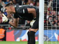 Odysseas Vlachodimos of Newcastle United and Greece is in action during the UEFA Nations League Group 2 match between England and Greece at...