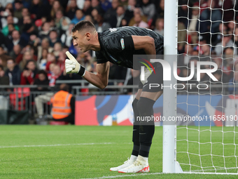 Odysseas Vlachodimos of Newcastle United and Greece is in action during the UEFA Nations League Group 2 match between England and Greece at...