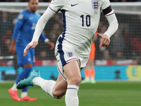 Phil Foden of Manchester City and England plays during the UEFA Nations League Group 2 match between England and Greece at Wembley Stadium i...