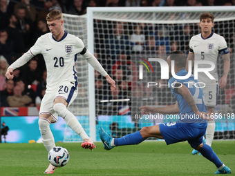 Cole Palmer of Chelsea, England, is in action during the UEFA Nations League Group 2 match between England and Greece at Wembley Stadium in...