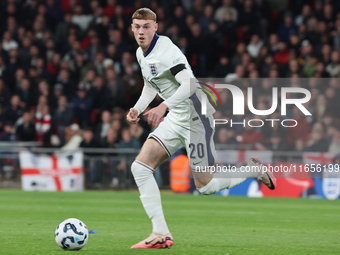 Cole Palmer of Chelsea, England, is in action during the UEFA Nations League Group 2 match between England and Greece at Wembley Stadium in...