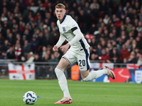 Cole Palmer of Chelsea, England, is in action during the UEFA Nations League Group 2 match between England and Greece at Wembley Stadium in...