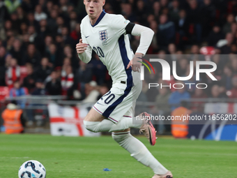 Cole Palmer of Chelsea, England, is in action during the UEFA Nations League Group 2 match between England and Greece at Wembley Stadium in...