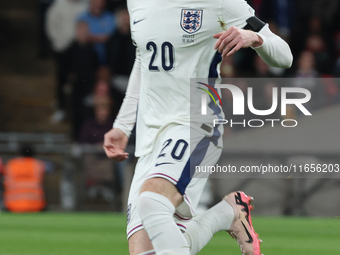 Cole Palmer of Chelsea, England, is in action during the UEFA Nations League Group 2 match between England and Greece at Wembley Stadium in...