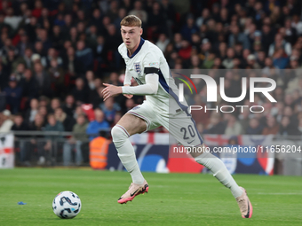 Cole Palmer of Chelsea, England, is in action during the UEFA Nations League Group 2 match between England and Greece at Wembley Stadium in...