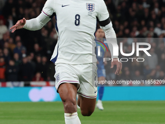 Jude Bellingham of Real Madrid and England is in action during the UEFA Nations League Group 2 match between England and Greece at Wembley S...