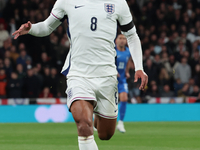 Jude Bellingham of Real Madrid and England is in action during the UEFA Nations League Group 2 match between England and Greece at Wembley S...