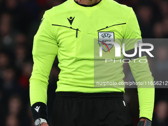 Referee Andras Colombo from Italy officiates during the UEFA Nations League Group 2 match between England and Greece at Wembley Stadium in L...