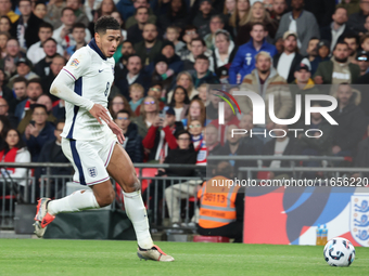 Jude Bellingham of Real Madrid and England is in action during the UEFA Nations League Group 2 match between England and Greece at Wembley S...