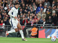 Jude Bellingham of Real Madrid and England is in action during the UEFA Nations League Group 2 match between England and Greece at Wembley S...