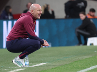 Lee Carsley, Interim Head Coach of England, is in action during the UEFA Nations League Group 2 match between England and Greece at Wembley...