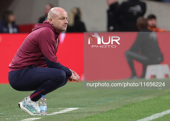 Lee Carsley, Interim Head Coach of England, is in action during the UEFA Nations League Group 2 match between England and Greece at Wembley...