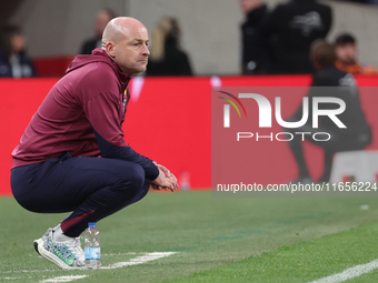 Lee Carsley, Interim Head Coach of England, is in action during the UEFA Nations League Group 2 match between England and Greece at Wembley...