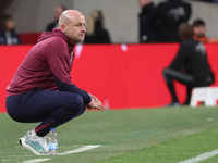 Lee Carsley, Interim Head Coach of England, is in action during the UEFA Nations League Group 2 match between England and Greece at Wembley...