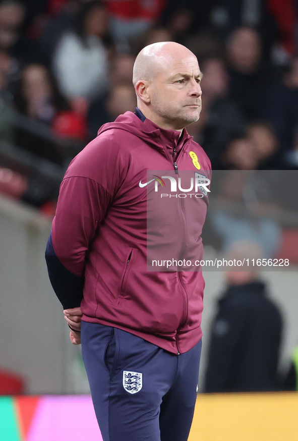 Lee Carsley, Interim Head Coach of England, is in action during the UEFA Nations League Group 2 match between England and Greece at Wembley...