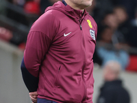 Lee Carsley, Interim Head Coach of England, is in action during the UEFA Nations League Group 2 match between England and Greece at Wembley...